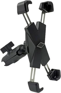 Mobile Phone Sat Nav Holder 4.5-7.2" for Motorbike Handlebar Ball RAM Mount 25mm - Picture 1 of 7
