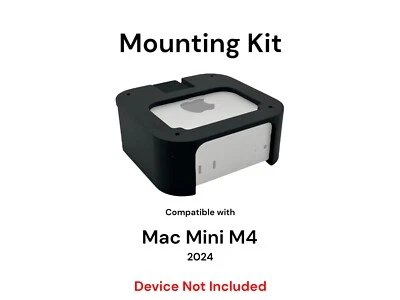 Desk Mount Kit for Apple Mac Mini M4 2024 - Under Desk Mounting Bracket - Image 1 of 4