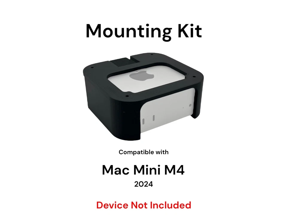 Desk Mount Kit for Apple Mac Mini M4 2024 - Under Desk Mounting Bracket - Image 1 of 4