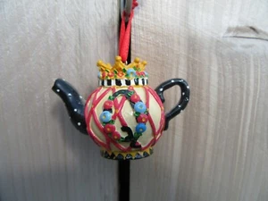 Mary Engelbreit Teapot Chistmas Ornament 2.5" - Picture 1 of 4
