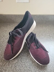 NWOT-9W Womens Easy Spirit Shoes~Wine & Black Comfort Walking Flats~1362 05/16 - Picture 1 of 9