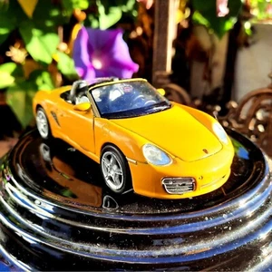 Welly Toy Porsche Boxster S Convertible, Yellow Welly 42375 1:34 scale Diecast M - Picture 1 of 8