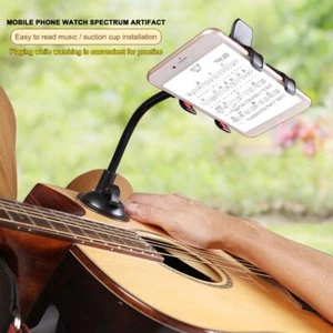 Portable Guitar Mobile Phone Clip Support Suction Cup for Singing Lyrics Song - Photo 1 sur 7