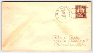 Navy USS Louisville Dec 10th 1935 Cover NC5 - Picture 1 of 2