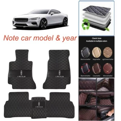 Car Floor Mats Fit For Lincoln All Series Custom Waterproof Anti-Slip FloorLiner - Image 1 of 4