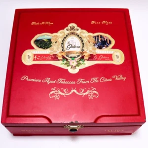 Caja de cigarros de madera vacía La Galera Maduro Lector 7,25" x 7" x 3" - Imagen 1 de 6