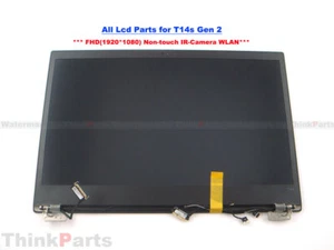 New/Orig Lenovo ThinkPad T14s Gen 2 Lcd Screen All for FHD Non-Touch IR WLAN BLK - Picture 1 of 3