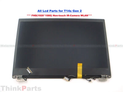 New/Orig Lenovo ThinkPad T14s Gen 2 Lcd Screen All for FHD Non-Touch IR WLAN BLK - Image 1 of 3