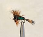 Bottle Green Humpy Fly Fishing Dry Trout Flies Size 12 X  #16