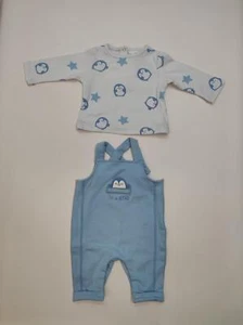 SALOPETTE INVERNALE NEONATO RICAMO PINGUINO - Picture 1 of 27