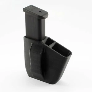 DOUBLE MAG POUCH For GLOCK 43X - RH SHOOTER - Mag Holder Fits Belts up to 1.5" - Picture 1 of 5