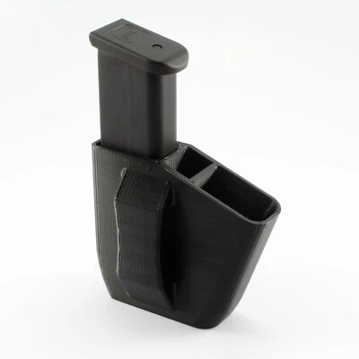 3D PRINTS BY CONNOR DOUBLE MAG POUCH For GLOCK 48 - RH SHOOTER - Mag Holder Fits Belts up to 1.5"