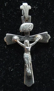 Crucifix Cross Marked 1/20 12K G.F. Vintage Necklace - Imagen 1 de 5