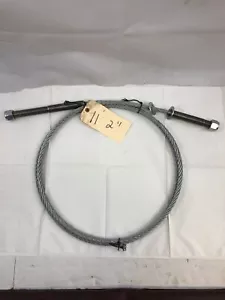 1/2" Galvanized Wire Rope Steel Cable 11' 2" Stud Terminal - Picture 1 of 4