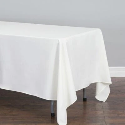 1 or 10 pcs 70 x 120 in. Rectangular Poly Tablecloth 33 colors Wedding Party - Image 1 of 4