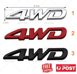 4WD 3D Badge Emblem Sticker Decal for Toyota RAV4 and Universal - OZ stock - Picture 1 of 12