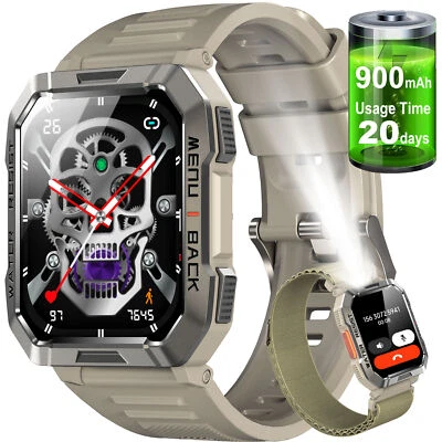 Smartwatch Herren Damen Wasserdicht Fitnessuhr mit Schrittzähler für Android iOS - Bild 1 von 4