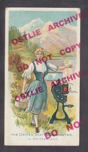 Separadores separadores de crema Waukon IOWA c1900 PUBLICIDAD Estados Unidos #2 - Imagen 1 de 3