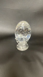 Steuben Crystal Egg Paperweight, No. 8131 Designed by Lloyd Atkins in 1964 - Picture 1 of 12