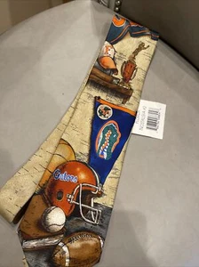 Corbata de seda para hombre Florida Gators logotipo universitario regalo corbata azul - Imagen 1 de 8