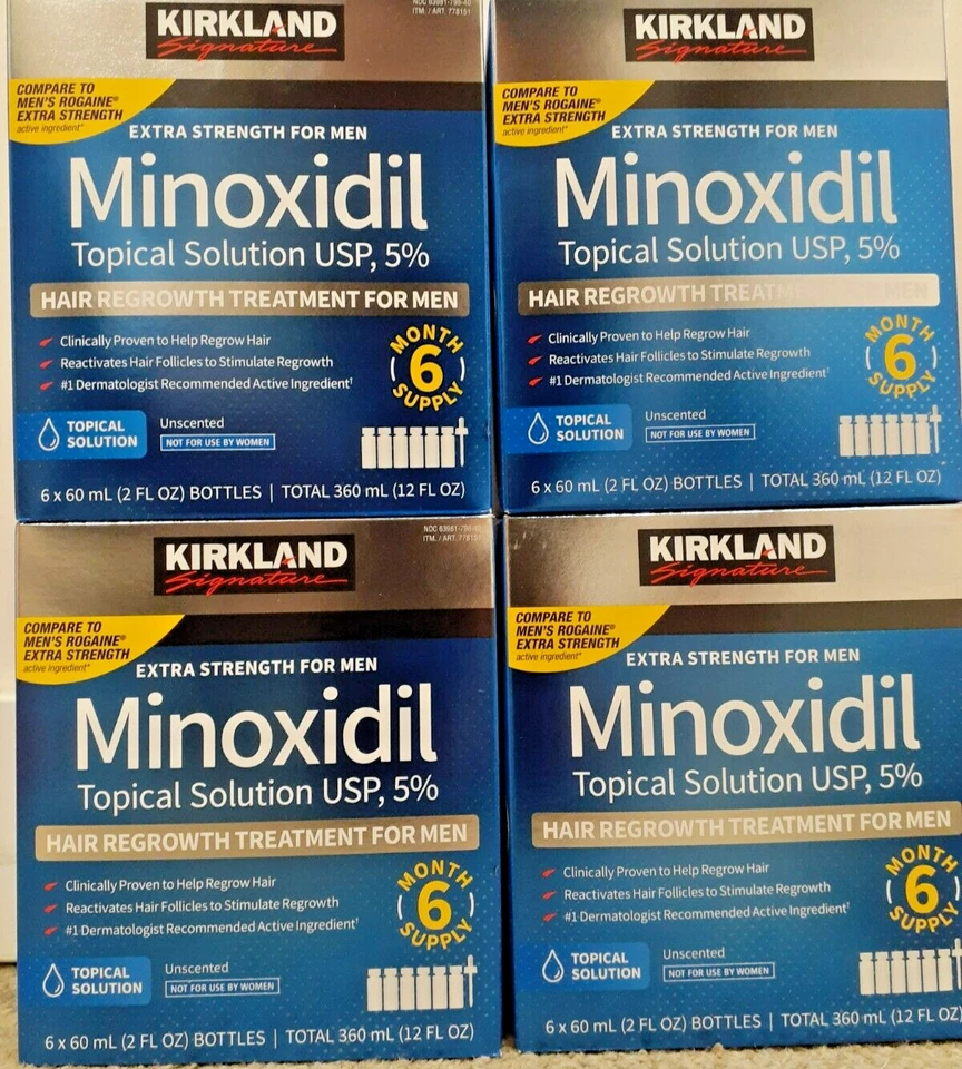 24 MONTHS KIRKLAND MINOXIDIL 5% MENS HAIR LOSS REGROWTH TREATMENT  FRESH - Image 1 of 1