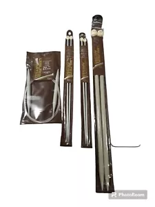 Lot Leisure Arts Single Point Knitting Needles Size 3, 4, 13, Circular 11 - Picture 1 of 1