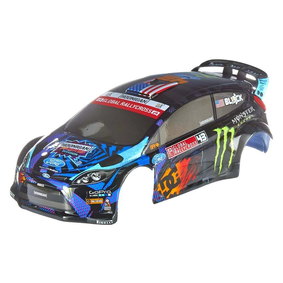NEW HPI Ken Block 1/18 Micro RS4 Ford Fiesta Painted Body - Image 1 of 1