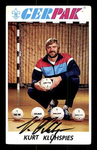 Tarjeta de autógrafo Kurt Klühspies campeón del mundo 1978 balonmano original + G 17212 - Imagen 1 de 2