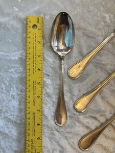 ALBI by CHRISTOFLE 8 1/8 inch large Place Soup Spoon Tablespoon(s) set of 4 - Picture 1 of 3