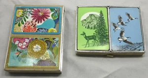 Kongress Spielkarten Vintage Doppeldeck Gänse und Hirsche, Joker & Bridge Karte - Bild 1 von 6