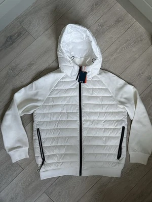 Superdry Nuevo Hombre Slim Fit Off White 2XL Chaqueta Acolchada con Capucha PVP 99,99 € Foto 1 de 4