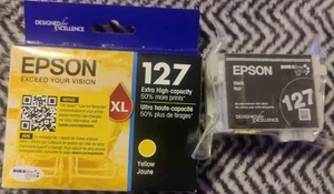 Cartucho de tinta Epson 127 Dura Brite Ultra negro/noir con Epson 127 XL amarillo Juane - Imagen 1 de 4