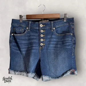 Torrid Feel the Fit Damen Denim Shorts Größe 14 Blau Freizeit Sommer Jeanshose - Bild 1 von 4