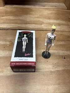 HALLMARK Keepsake Barbie 1959 Debut Doll 1st Series Bathing Suit Ornament 1994 - Picture 1 of 13