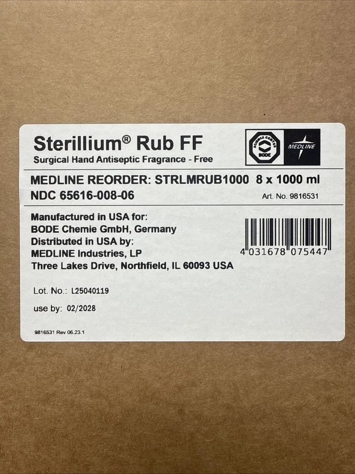 Medline Sterillium Rub FF Surgical Hand Antiseptic Fragrance-Free - Image 1 of 2