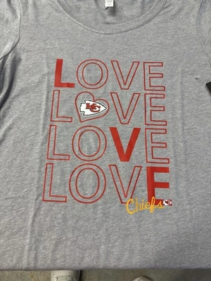 Kansas City Chiefs - Love, Love, Love Chiefs - Camisa para mujer - ¡Nueva! Foto 1 de 4