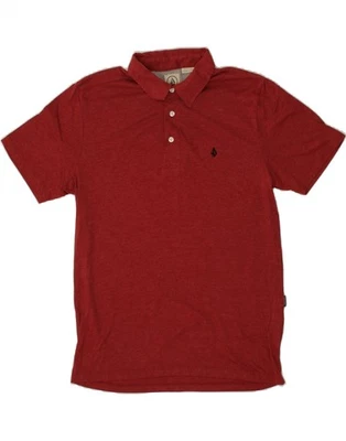 VOLCOM Mens Petit Polo Shirt Small Red Cotton EZ10 - Image 1 of 3