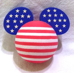 Disney Anaheim rot, weiß & blau [schmale Streifen] MICKEY ANTENNENAUFSATZ - Bild 1 von 2