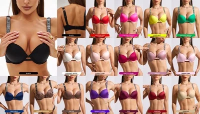 Victoria's Secret Shine Strap - MULTI BRA - Classic SATIN lingerie - Image 1 of 4