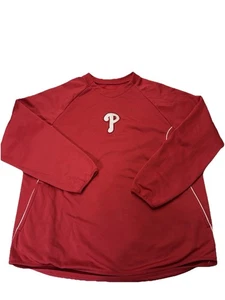 Suéter MAJESTIC Philadelphia Phillies Rojo Base Térmica MLB Para Hombre Talla XXL - Imagen 1 de 8
