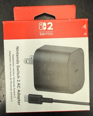 Adaptador CA Oficial Nintendo Switch 2 - NUEVO EN CAJA Foto 1 de 2