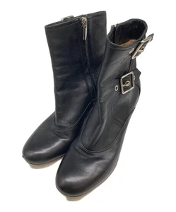 Gianvito Rossi Boots Women's Size 36.5 Black Leather - Picture 1 of 8