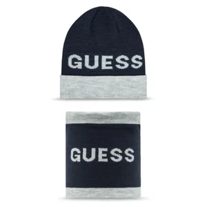 Guess Big Logo Kids Beanie and Neck Warmer - Picture 1 of 2