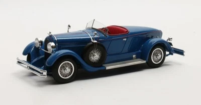 MATRIX SCALE MODELS, DUESENBERG Modello X McFarlan Barca Roadster Blu 1927, 1... - Immagine 1 di 4