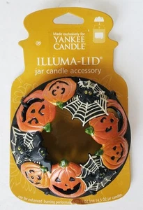 Yankee Candle Illuma Deckel Pumpkin Fun Jar Topper Halloween Spider Bats (2007) - Bild 1 von 3