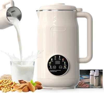 Máquina para hacer leche de nueces 8 en 1, máquina automática de leche de soja de 50 oz con 10 cuchillas, ple Foto 1 de 4