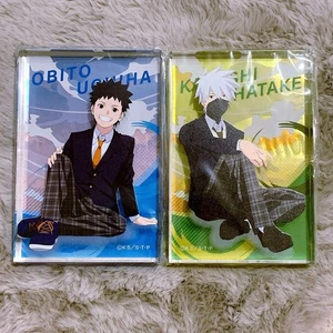 NARUTO Kakashi Hatake Obito Uchiha Jugend Acrylblock - Bild 1 von 3