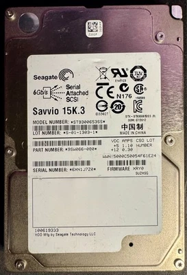 Seagate 300GB 2.5" Hard Drive ST9300653SS 9SW066-881 15K DP 6G SAS - Image 1 of 2