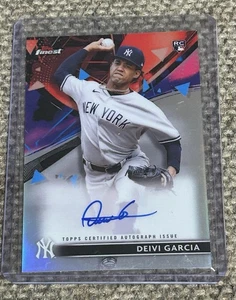 Deivi Garcia 2021 Topps Finest RC Auto Rookie & Green Parallel /199 Yankees - Picture 1 of 2