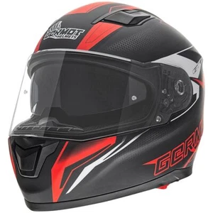 Germot Motorrad Helm GM 330 Integralhelm mit integriertem Sonnenvisier matt Blac - Bild 1 von 3